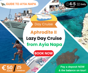 Aphrodite II Lazy Day Cruise from Ayia Napa summer price
