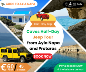 Caves Half Day Jeep from Ayia Napa & Protaras (4 Hours)
