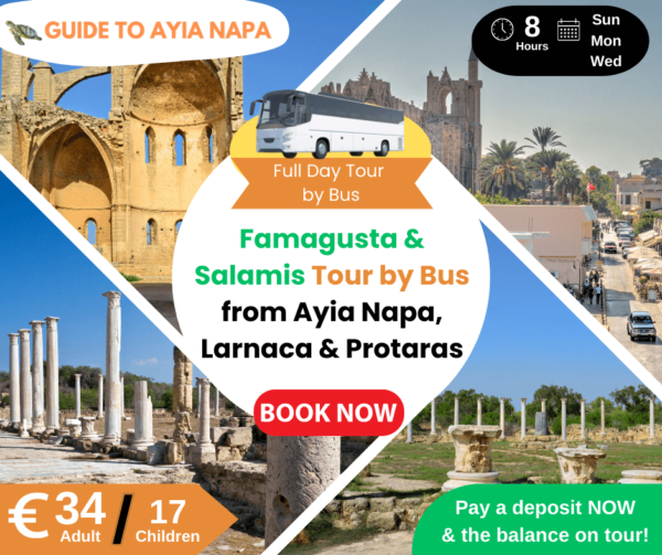 Famagusta & Salamis Day Tour by Bus from Ayia Napa, Larnaca and Protaras