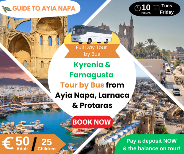 Kyrenia & Famagusta Day Tour by Bus from Ayia Napa, Larnaca and Protaras