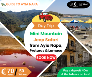 Mini Mountain Jeep Safari from Ayia Napa, Larnaca & Protaras (6 Hours)