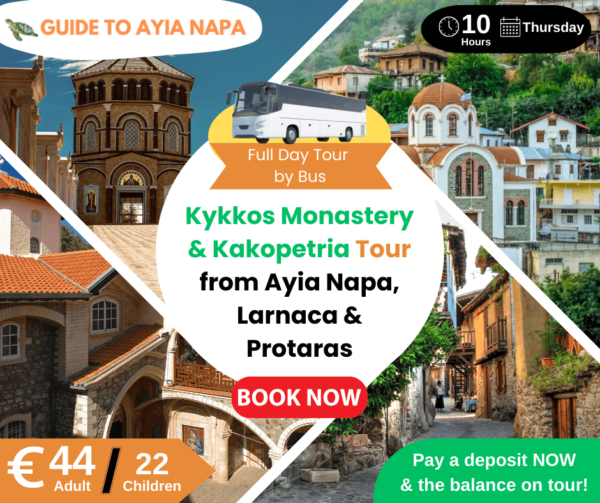 Kykkos Monastery & Kakopetria Day tour by Bus from Ayia Napa, Larnaca, and Protaras