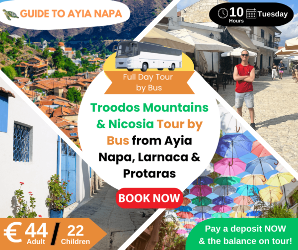 Troodos Mountains & Nicosia Day Tour by Bus from Ayia Napa, Protaras and Larnaca