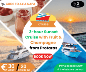 3-hour Sunset Cruise with Fruit & Champagne from Protaras