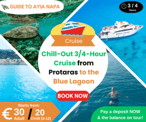 Chill-Out 3 or 4-Hour Cruise (Your Choice) from Protaras to the Blue Lagoon